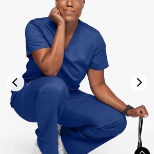 Cherokee Women's Galaxy Blue Scrub Set